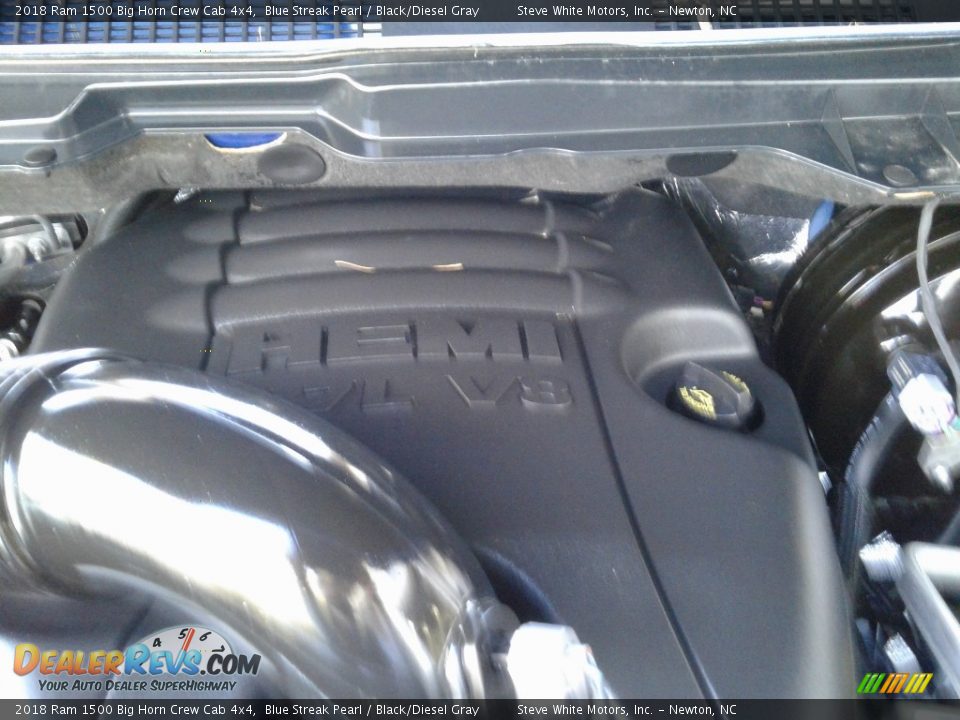 2018 Ram 1500 Big Horn Crew Cab 4x4 Blue Streak Pearl / Black/Diesel Gray Photo #10