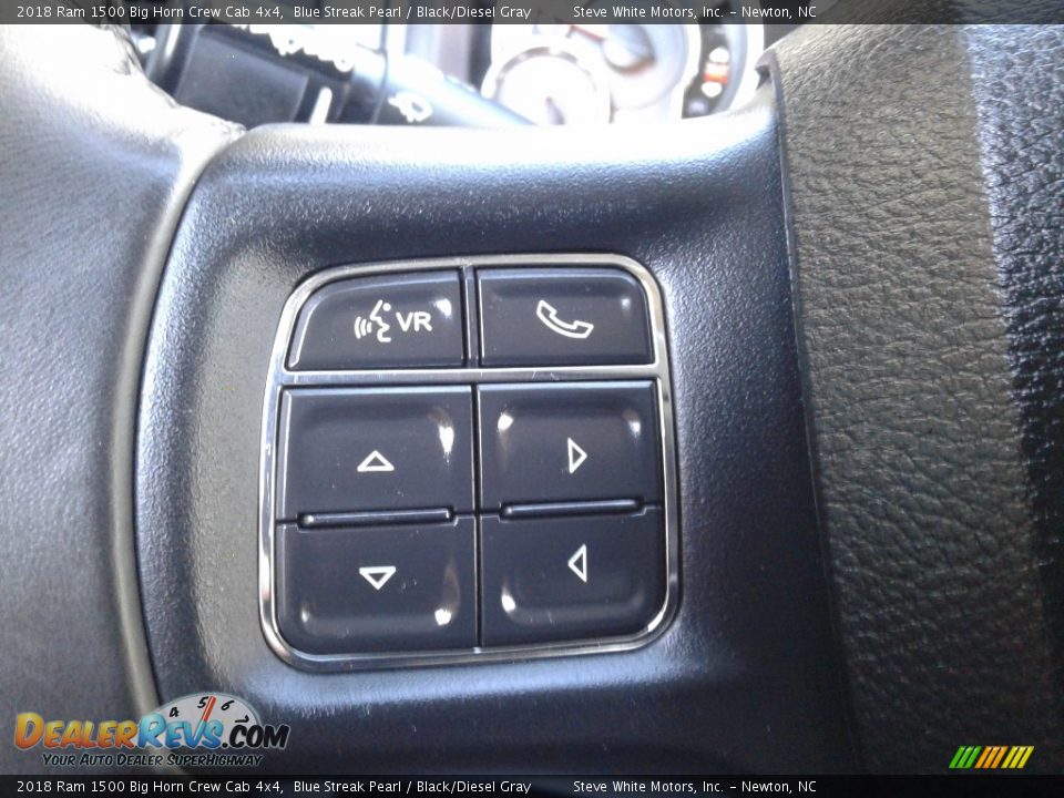 2018 Ram 1500 Big Horn Crew Cab 4x4 Blue Streak Pearl / Black/Diesel Gray Photo #20
