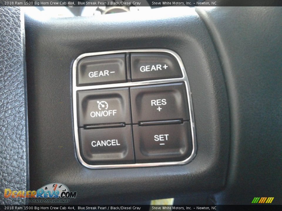 2018 Ram 1500 Big Horn Crew Cab 4x4 Blue Streak Pearl / Black/Diesel Gray Photo #21