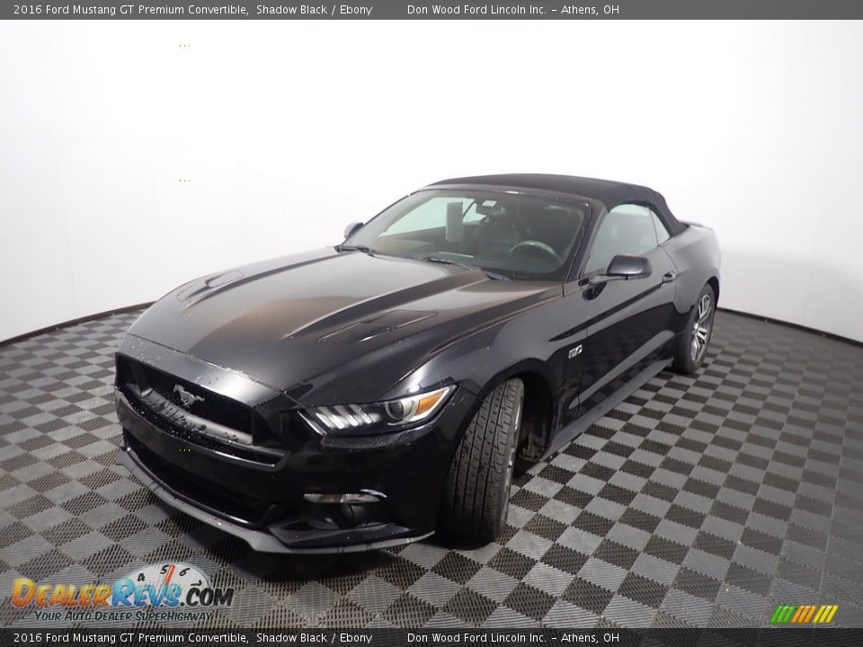 2016 Ford Mustang GT Premium Convertible Shadow Black / Ebony Photo #4