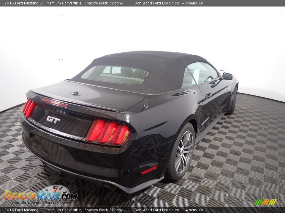 2016 Ford Mustang GT Premium Convertible Shadow Black / Ebony Photo #5