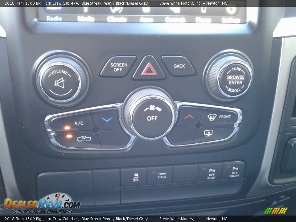 2018 Ram 1500 Big Horn Crew Cab 4x4 Blue Streak Pearl / Black/Diesel Gray Photo #26