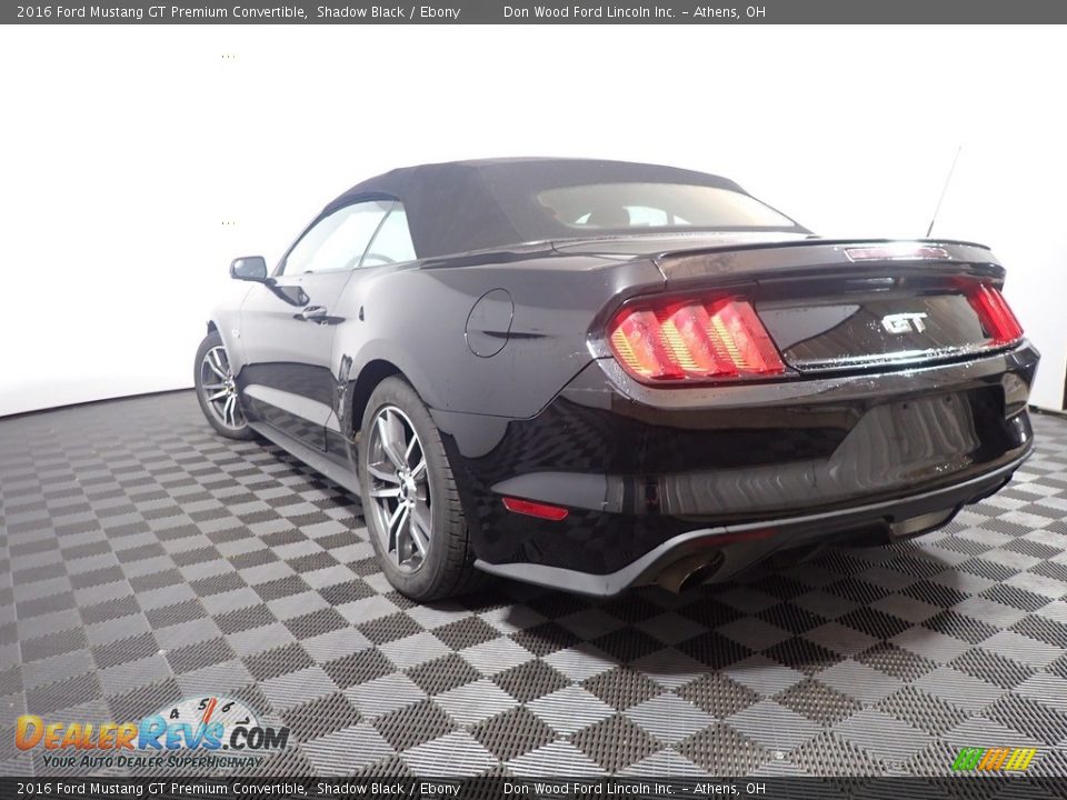 2016 Ford Mustang GT Premium Convertible Shadow Black / Ebony Photo #8