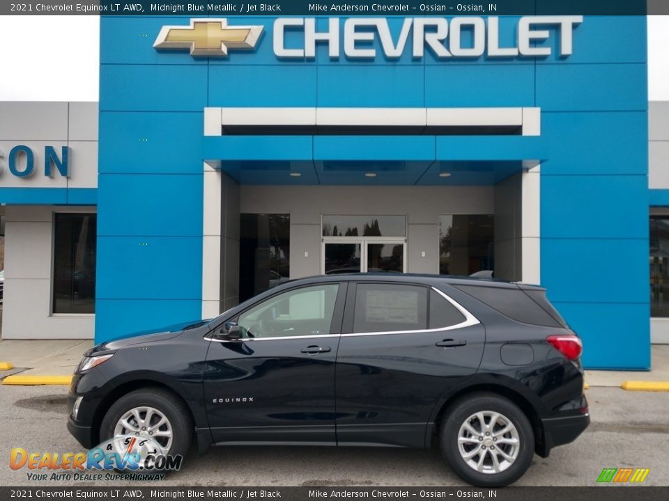 2021 Chevrolet Equinox LT AWD Midnight Blue Metallic / Jet Black Photo #1