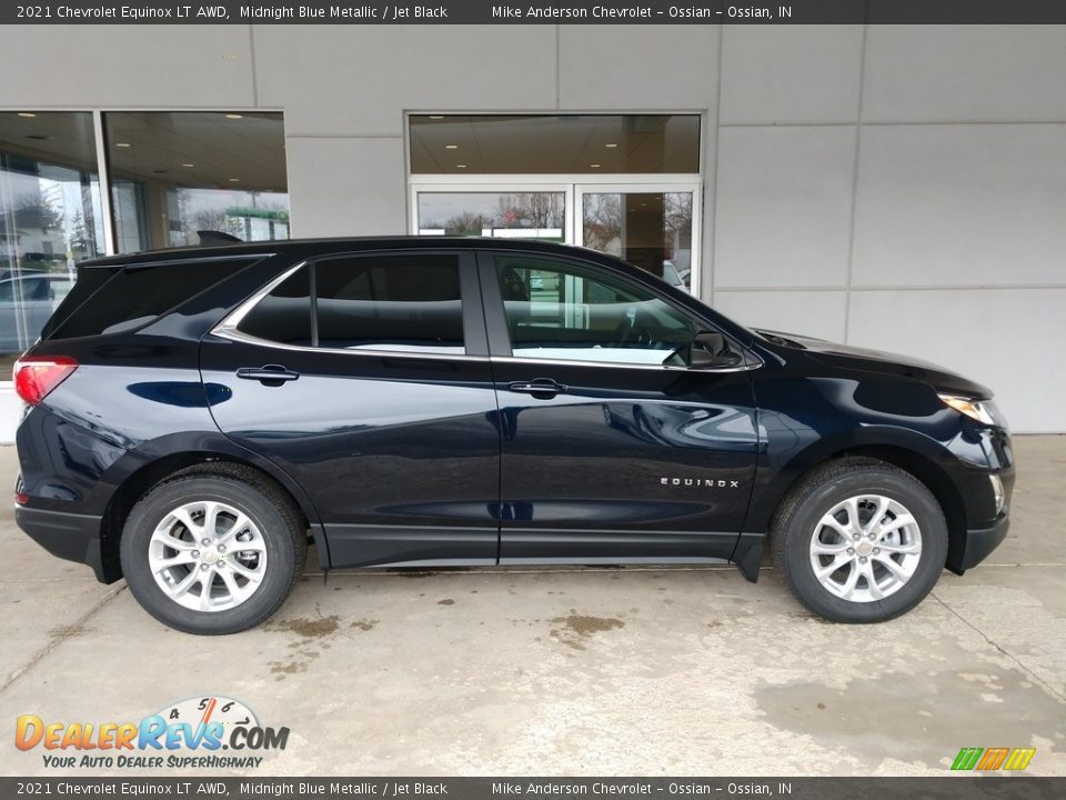 2021 Chevrolet Equinox LT AWD Midnight Blue Metallic / Jet Black Photo #3