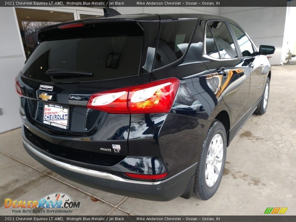 2021 Chevrolet Equinox LT AWD Midnight Blue Metallic / Jet Black Photo #4