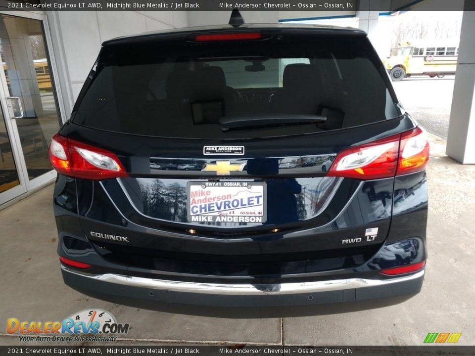 2021 Chevrolet Equinox LT AWD Midnight Blue Metallic / Jet Black Photo #5