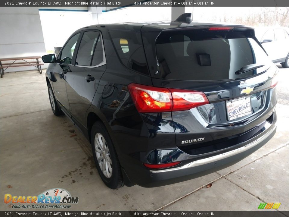 2021 Chevrolet Equinox LT AWD Midnight Blue Metallic / Jet Black Photo #9