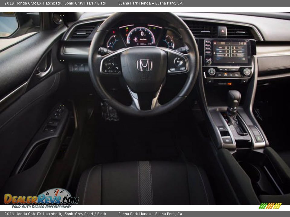 2019 Honda Civic EX Hatchback Sonic Gray Pearl / Black Photo #5