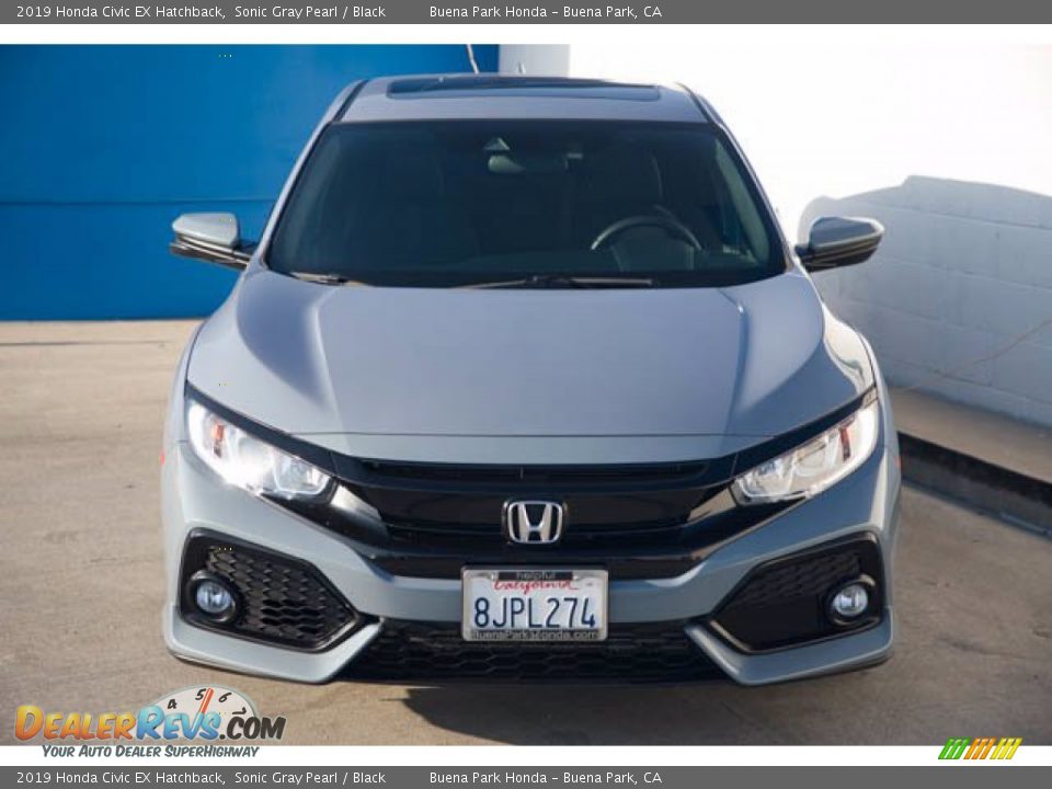 2019 Honda Civic EX Hatchback Sonic Gray Pearl / Black Photo #7