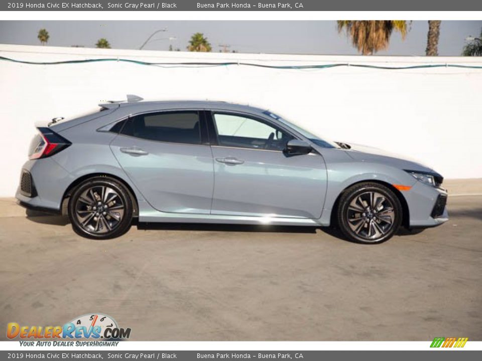 2019 Honda Civic EX Hatchback Sonic Gray Pearl / Black Photo #12