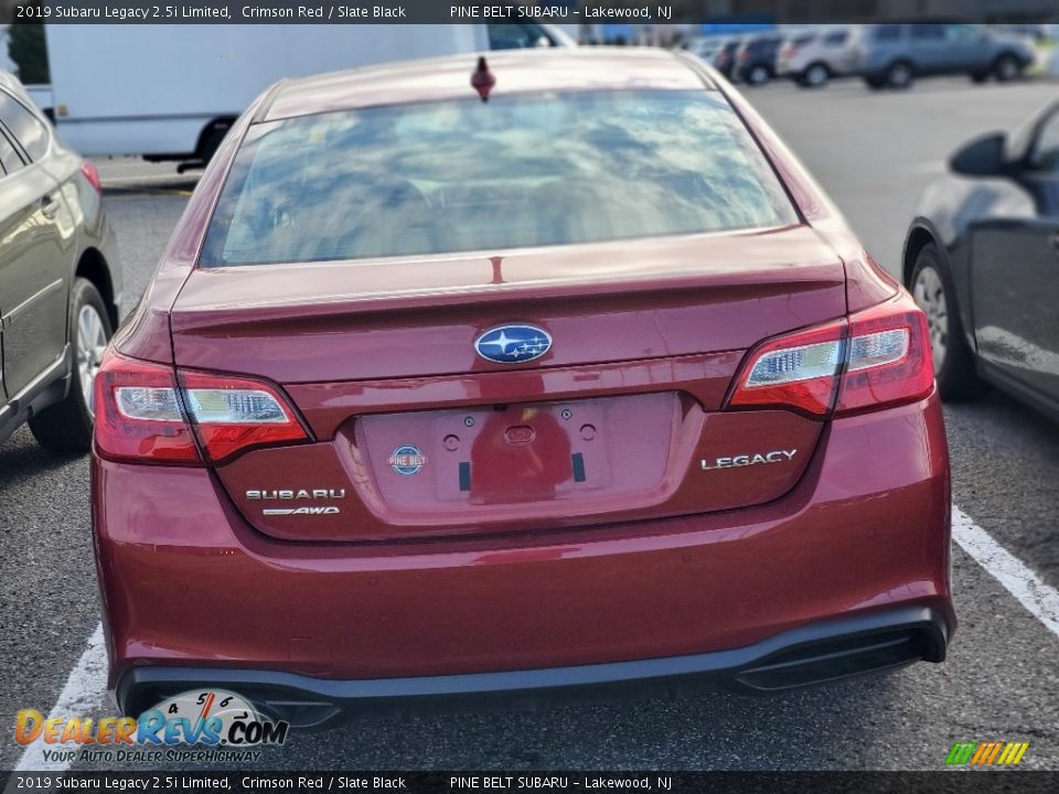 2019 Subaru Legacy 2.5i Limited Crimson Red / Slate Black Photo #3