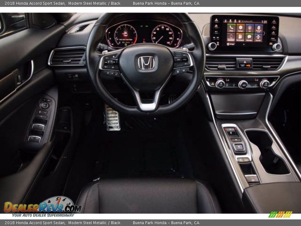 2018 Honda Accord Sport Sedan Modern Steel Metallic / Black Photo #5