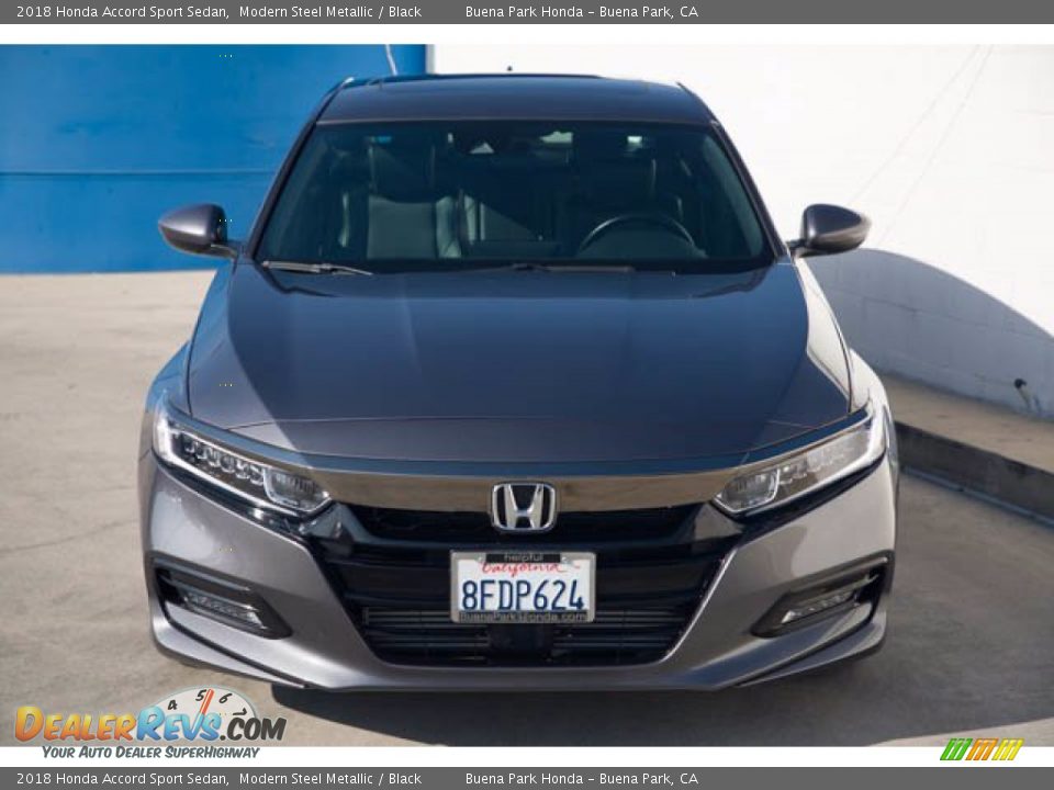 2018 Honda Accord Sport Sedan Modern Steel Metallic / Black Photo #7