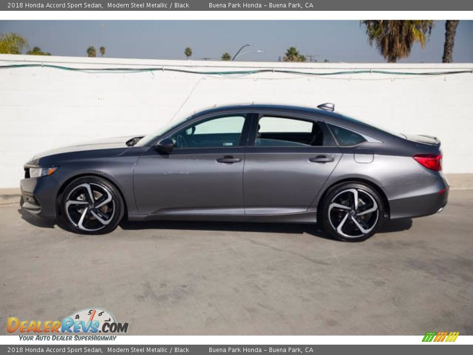 2018 Honda Accord Sport Sedan Modern Steel Metallic / Black Photo #8