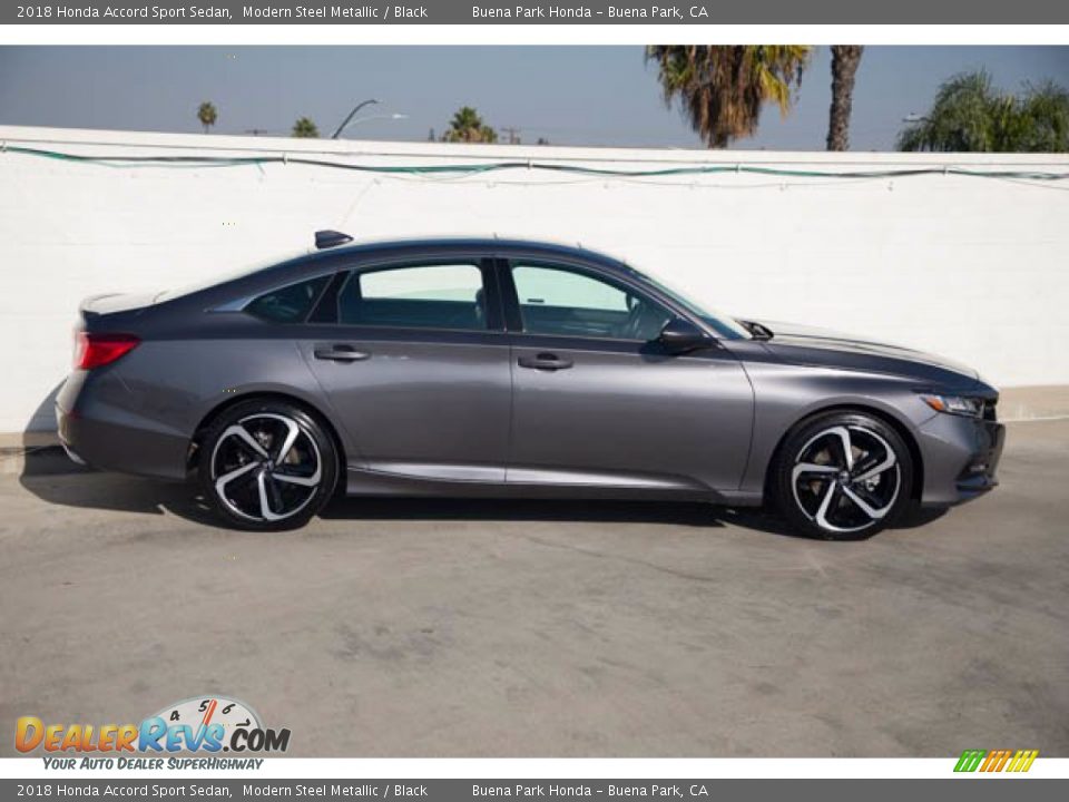 2018 Honda Accord Sport Sedan Modern Steel Metallic / Black Photo #12