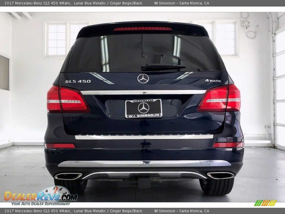 2017 Mercedes-Benz GLS 450 4Matic Lunar Blue Metallic / Ginger Beige/Black Photo #3