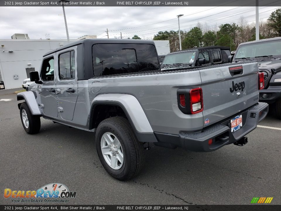 2021 Jeep Gladiator Sport 4x4 Billet Silver Metallic / Black Photo #6