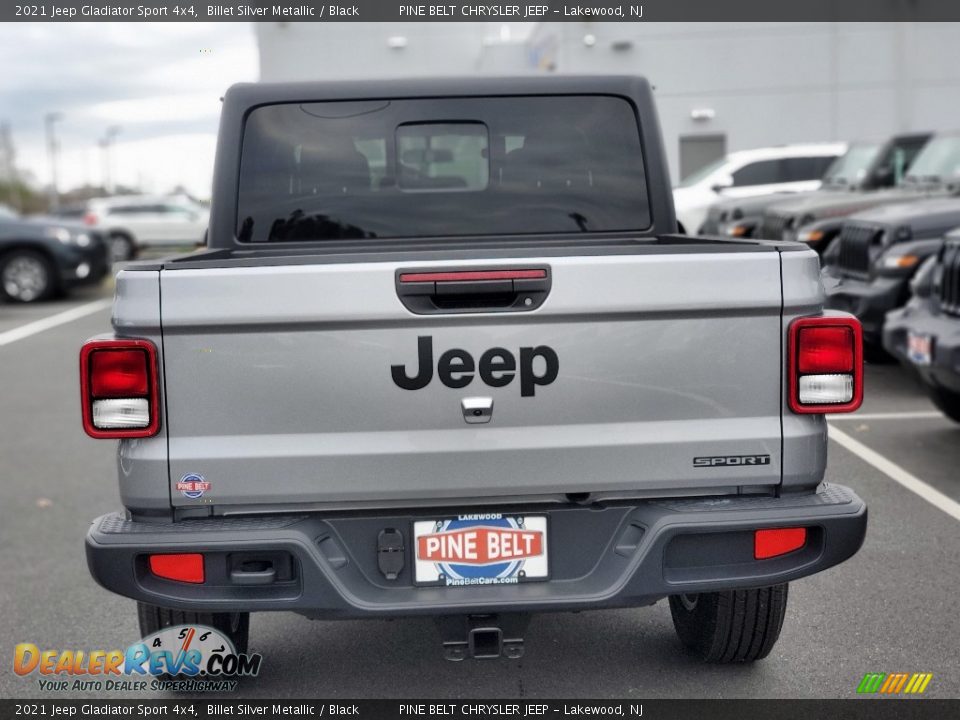 2021 Jeep Gladiator Sport 4x4 Billet Silver Metallic / Black Photo #7