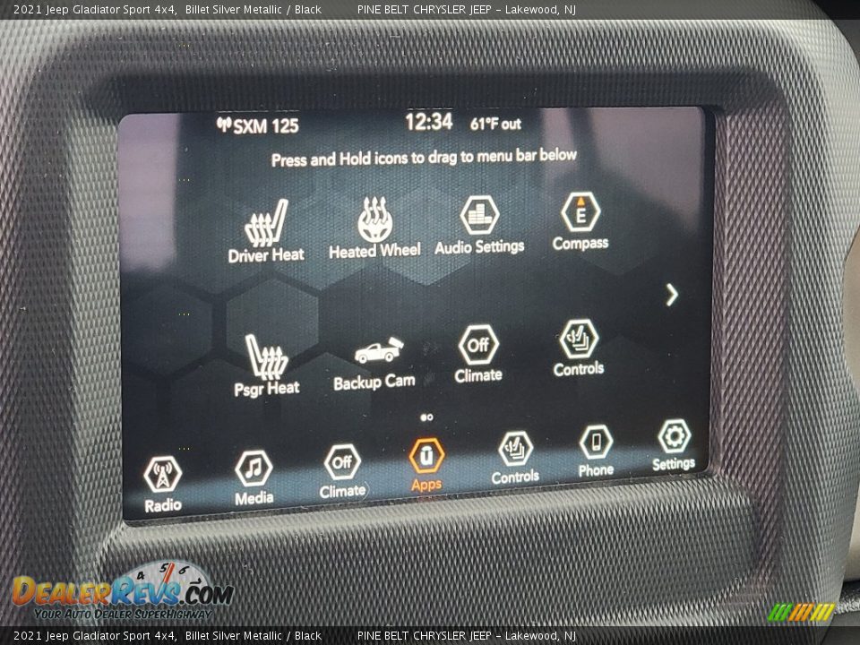 2021 Jeep Gladiator Sport 4x4 Billet Silver Metallic / Black Photo #16