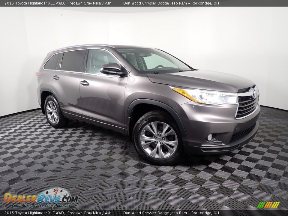 2015 Toyota Highlander XLE AWD Predawn Gray Mica / Ash Photo #4