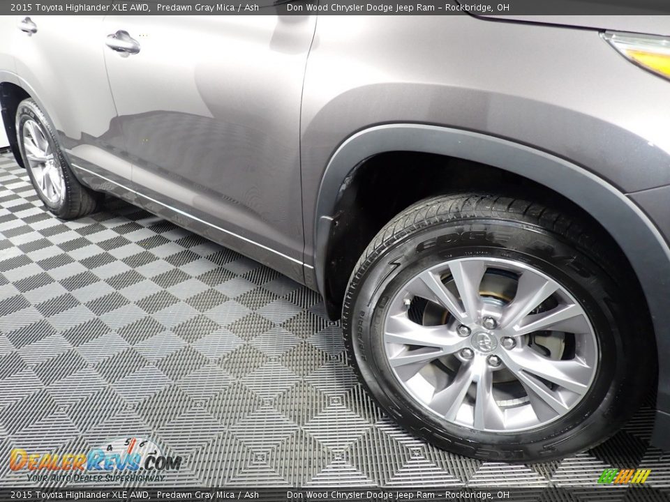 2015 Toyota Highlander XLE AWD Predawn Gray Mica / Ash Photo #5