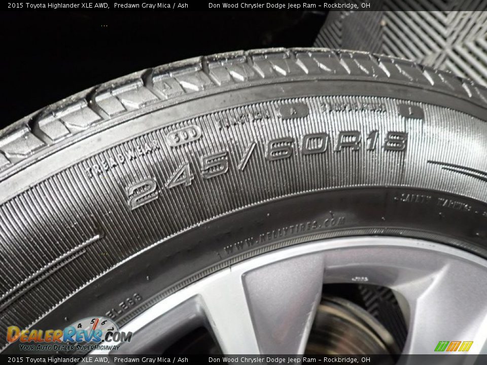 2015 Toyota Highlander XLE AWD Predawn Gray Mica / Ash Photo #24