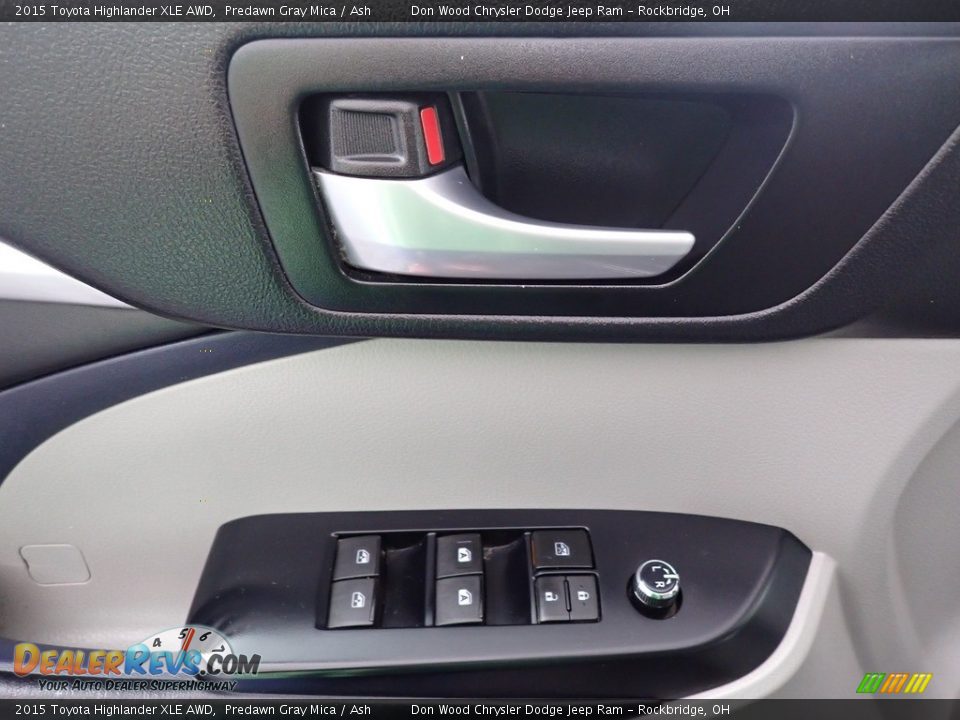 2015 Toyota Highlander XLE AWD Predawn Gray Mica / Ash Photo #25