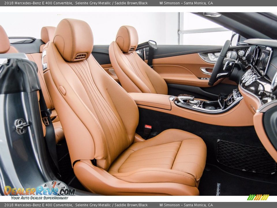 2018 Mercedes-Benz E 400 Convertible Selenite Grey Metallic / Saddle Brown/Black Photo #2
