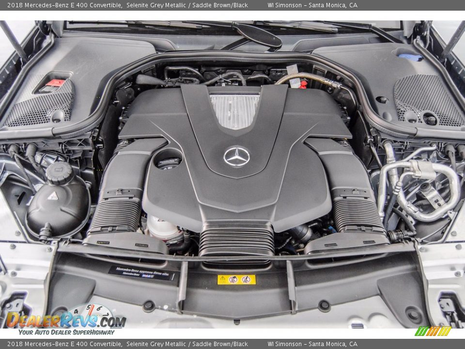 2018 Mercedes-Benz E 400 Convertible Selenite Grey Metallic / Saddle Brown/Black Photo #8