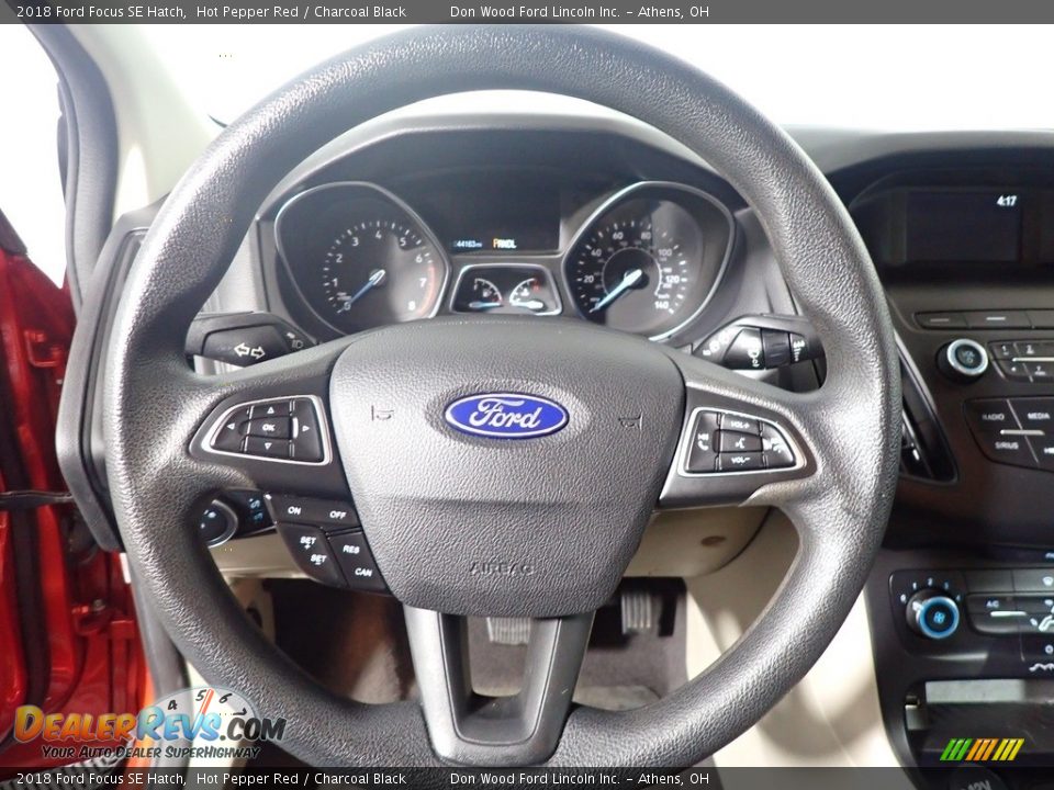 2018 Ford Focus SE Hatch Hot Pepper Red / Charcoal Black Photo #19