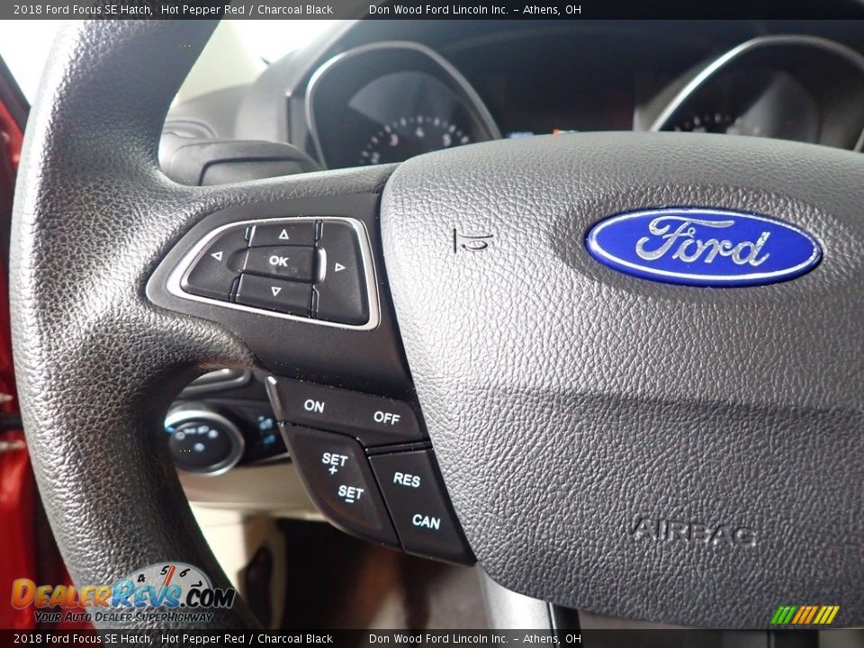 2018 Ford Focus SE Hatch Hot Pepper Red / Charcoal Black Photo #20