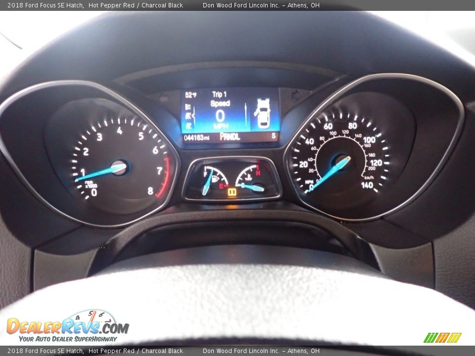 2018 Ford Focus SE Hatch Hot Pepper Red / Charcoal Black Photo #22