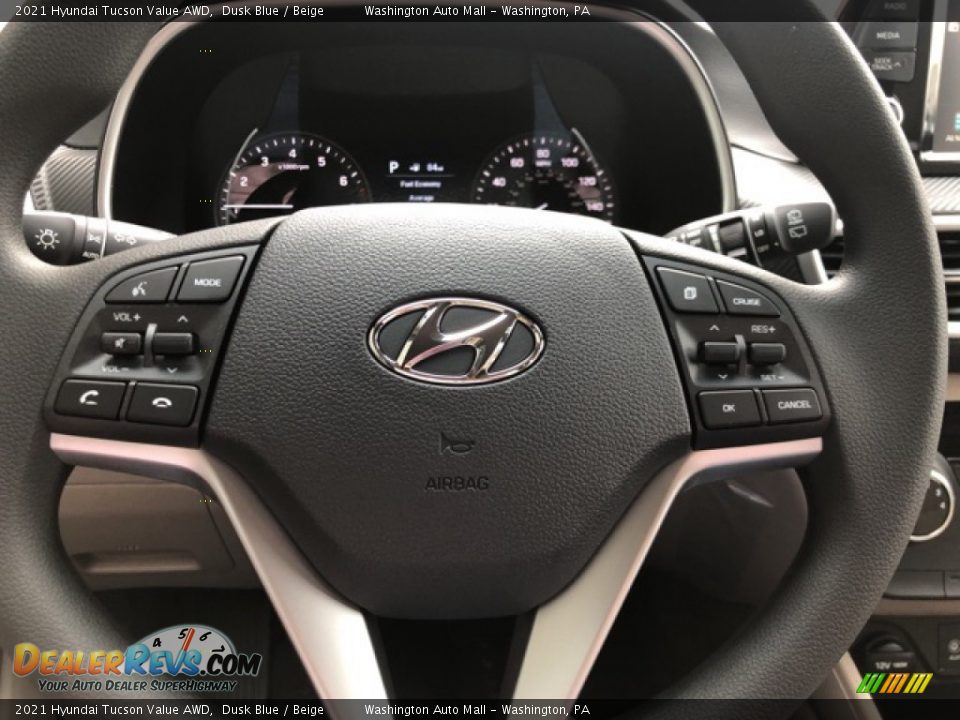 2021 Hyundai Tucson Value AWD Dusk Blue / Beige Photo #9