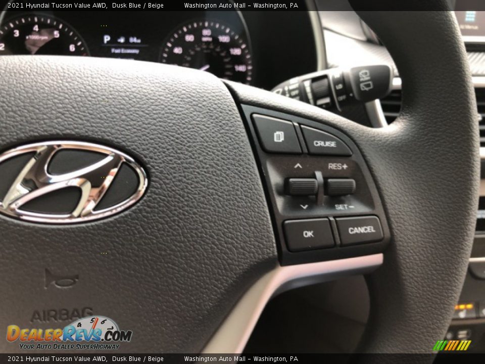 2021 Hyundai Tucson Value AWD Dusk Blue / Beige Photo #11