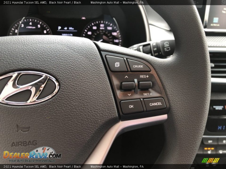 2021 Hyundai Tucson SEL AWD Black Noir Pearl / Black Photo #9