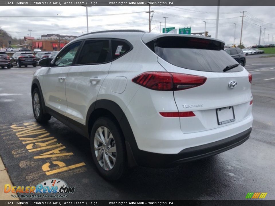 2021 Hyundai Tucson Value AWD White Cream / Beige Photo #3