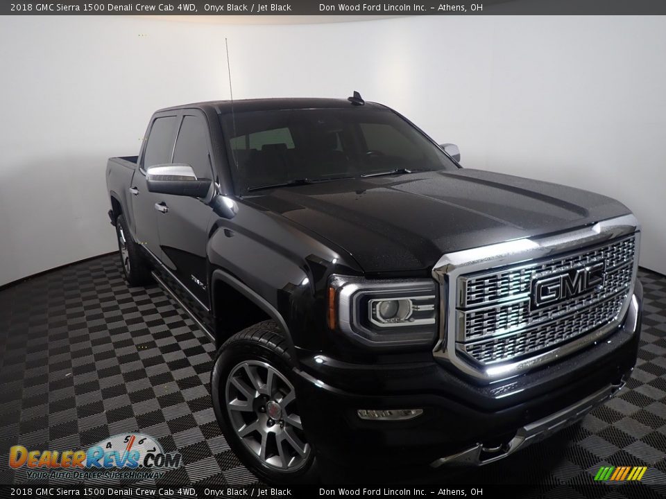 2018 GMC Sierra 1500 Denali Crew Cab 4WD Onyx Black / Jet Black Photo #3