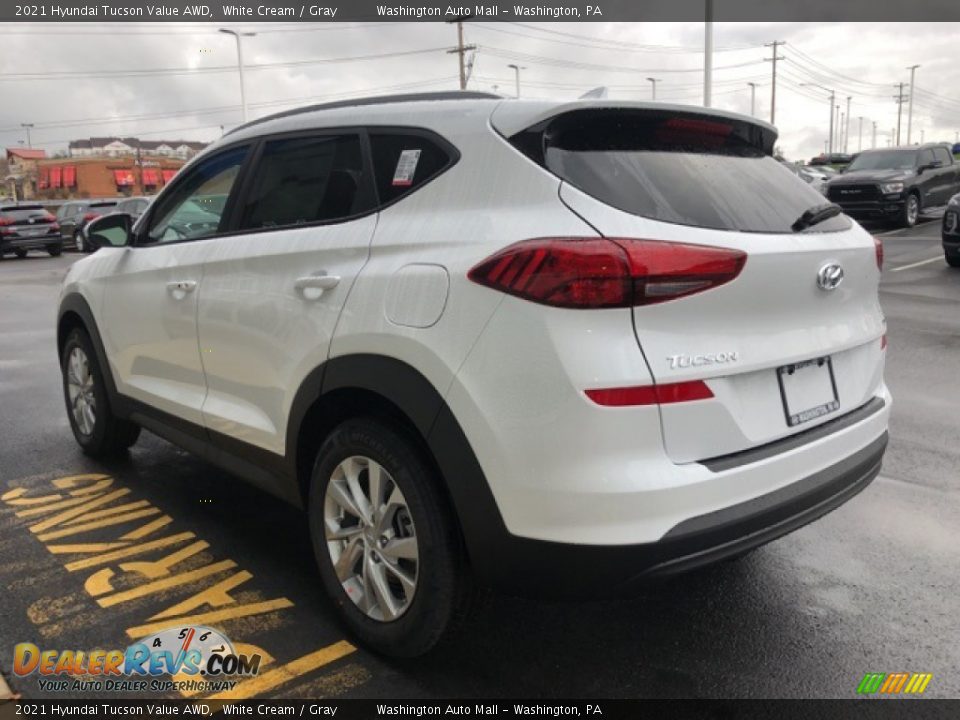 2021 Hyundai Tucson Value AWD White Cream / Gray Photo #3