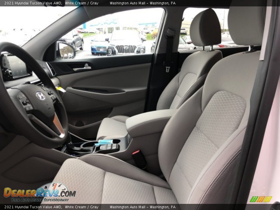 2021 Hyundai Tucson Value AWD White Cream / Gray Photo #15
