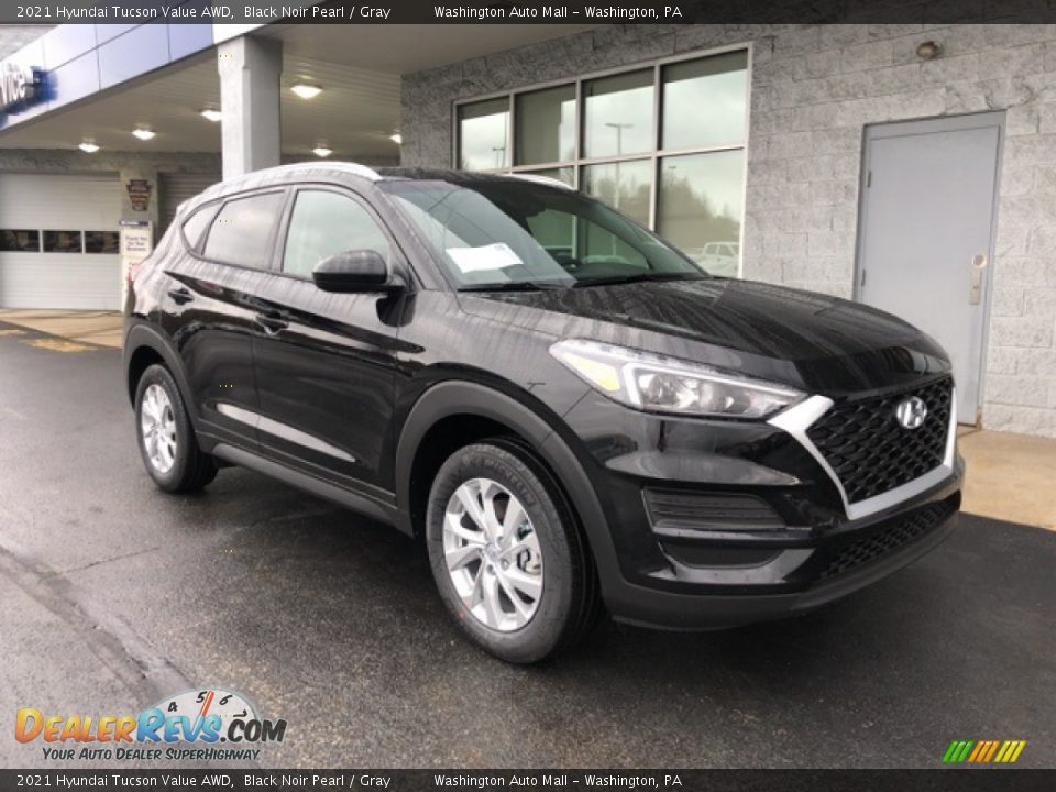 2021 Hyundai Tucson Value AWD Black Noir Pearl / Gray Photo #1