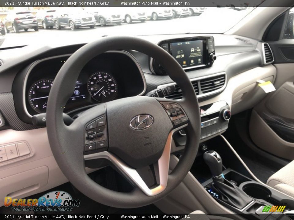 2021 Hyundai Tucson Value AWD Black Noir Pearl / Gray Photo #4