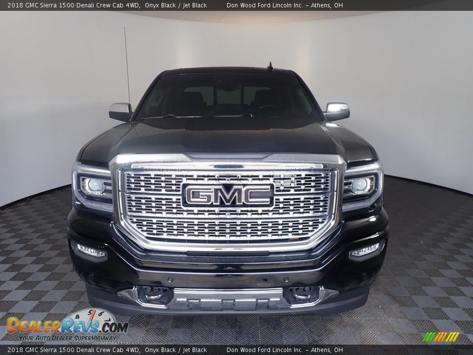 2018 GMC Sierra 1500 Denali Crew Cab 4WD Onyx Black / Jet Black Photo #35