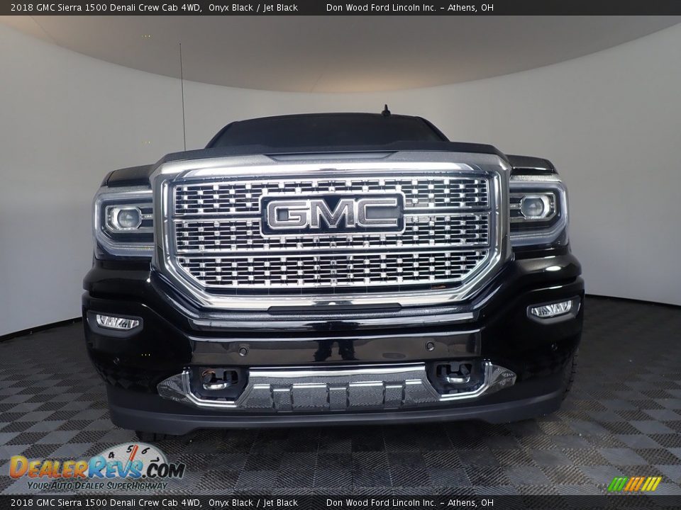 2018 GMC Sierra 1500 Denali Crew Cab 4WD Onyx Black / Jet Black Photo #36