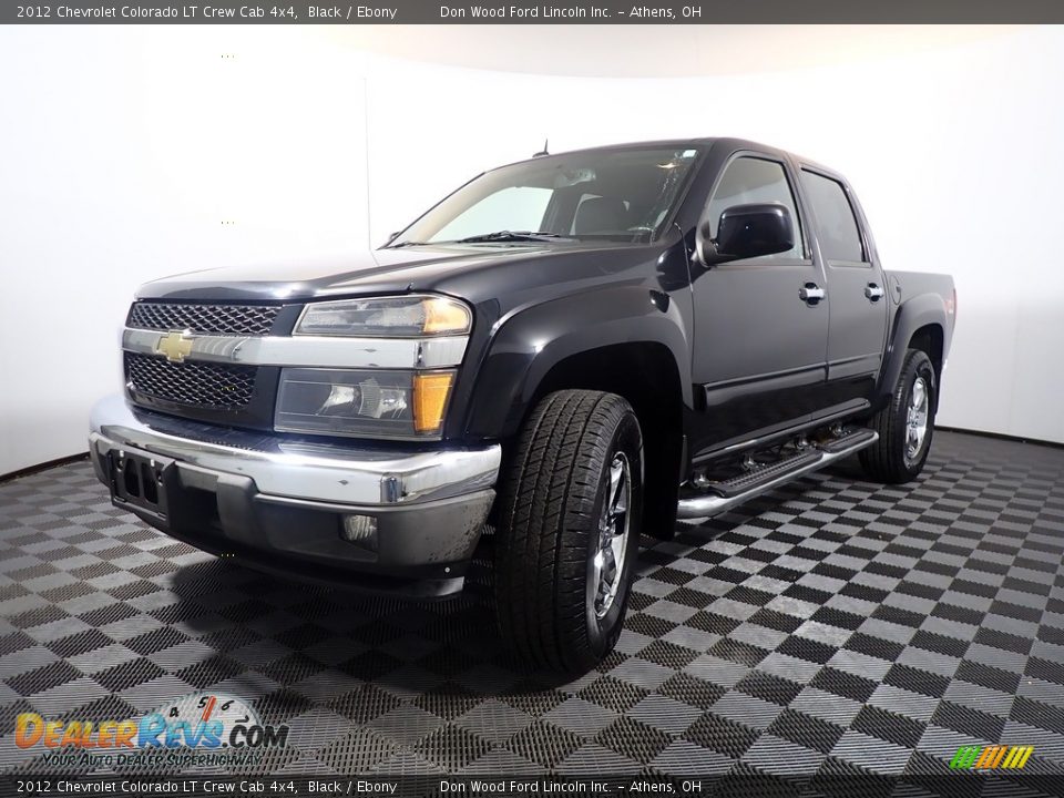 2012 Chevrolet Colorado LT Crew Cab 4x4 Black / Ebony Photo #2