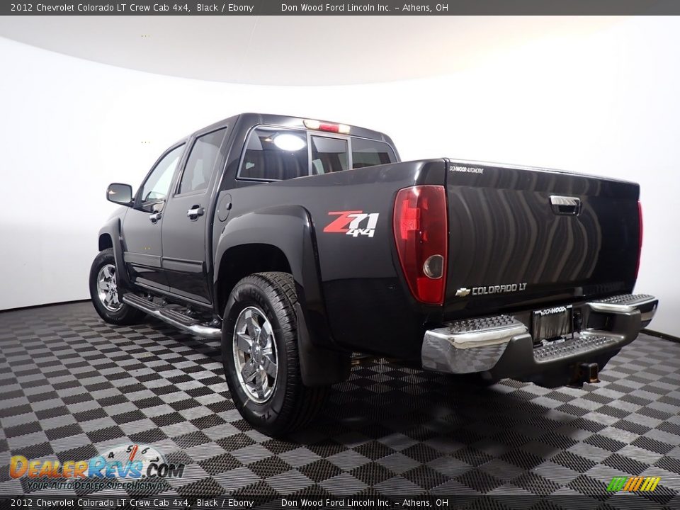 2012 Chevrolet Colorado LT Crew Cab 4x4 Black / Ebony Photo #8