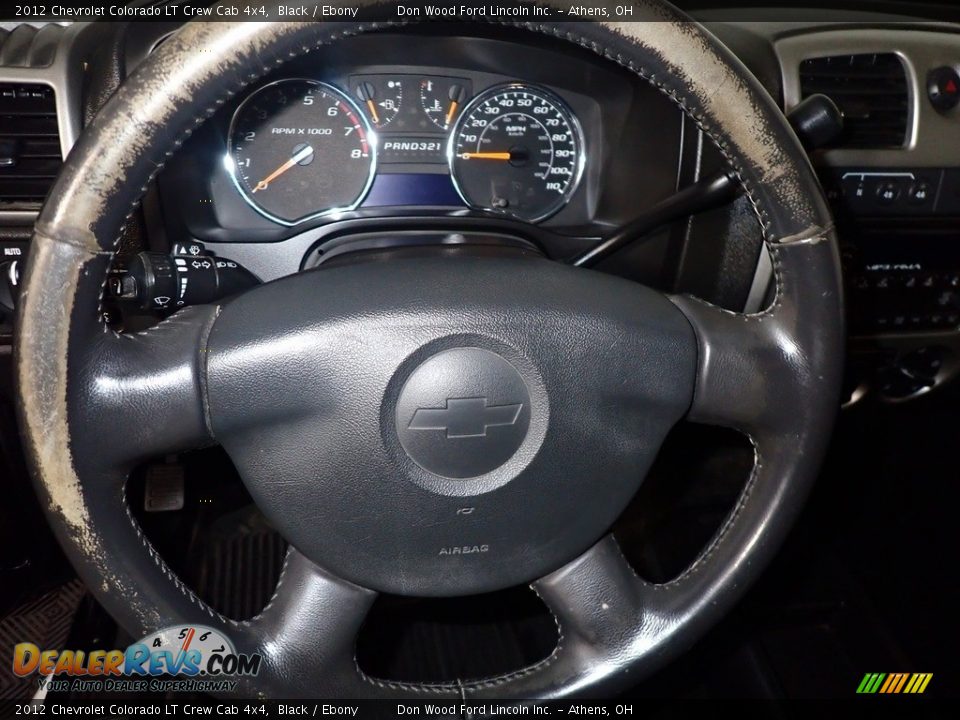 2012 Chevrolet Colorado LT Crew Cab 4x4 Black / Ebony Photo #16