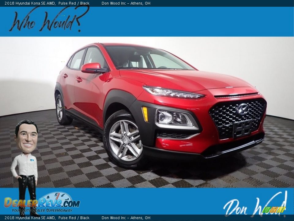 2018 Hyundai Kona SE AWD Pulse Red / Black Photo #1