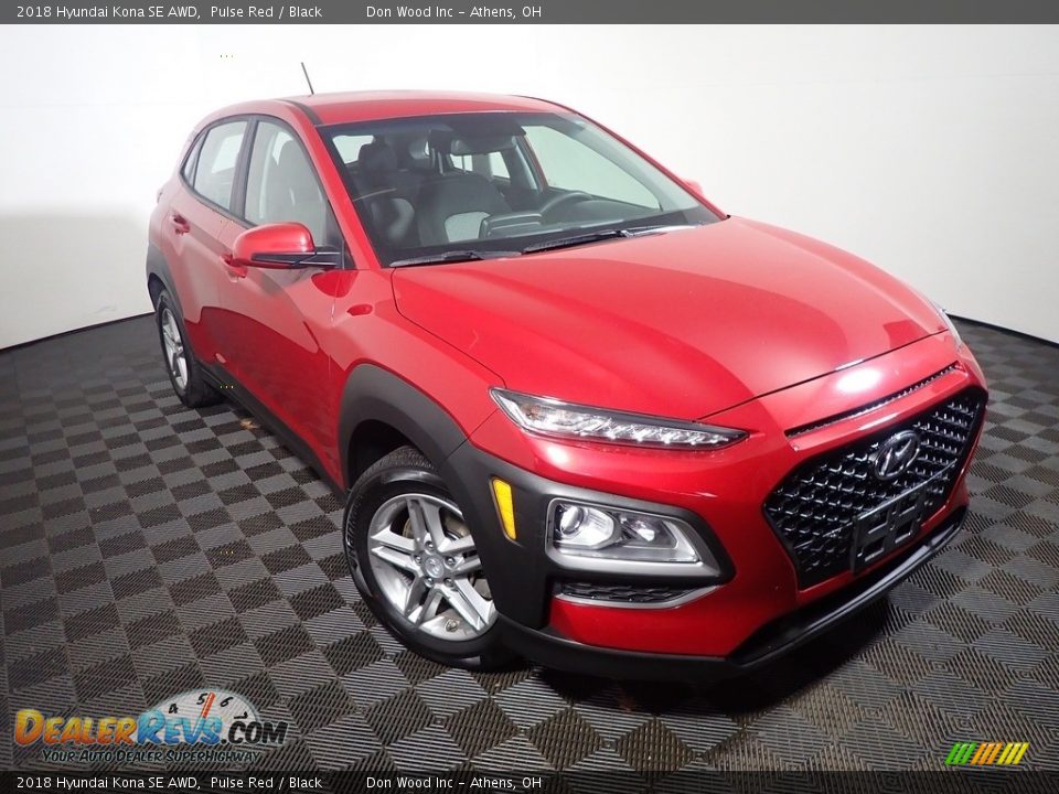 2018 Hyundai Kona SE AWD Pulse Red / Black Photo #3