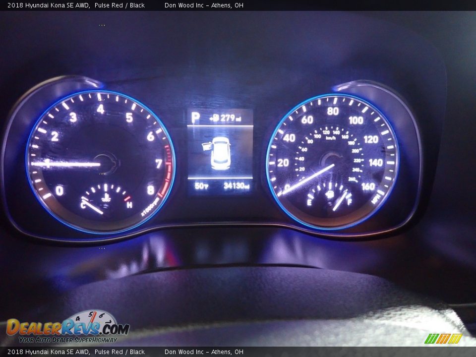 2018 Hyundai Kona SE AWD Pulse Red / Black Photo #22